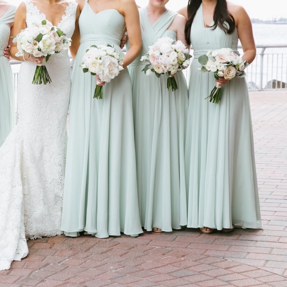 Jenny Yoo Mira bridesmaid dress in spring mint